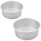 Stainless Steel Round Cake Pan Set of 2, 6 inch - Layer Cake Tins for Birthday, Wedding & Christmas - Dishwasher Safe