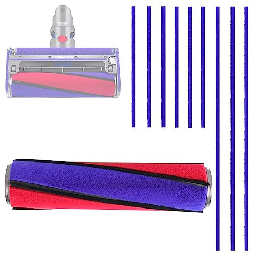 XINHNMUU Cepillo de Repuesto per Dyson, 23,6 cm Cepillo de Rodillo con 9 Tiras de Felpa, Repuestos Accesorios, Cepillo de Limpieza para Moqueta para Dyson V6 V7 V8 V10 V11