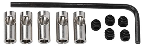 plplaaoo 3,17mm Bis 5mm Ritzel Reduzier Hülse Adapter Schacht Motor Achsel Wechsel Zum Konvertieren, Edelstahl RC Motorwellen Adapter, RC Autozubehör, RC-Wellenadapter RC-Antriebswelle RC-Motorwe