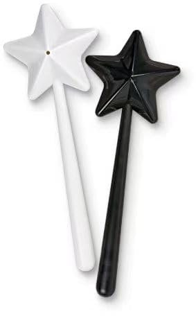 Fieosxncr Magic Wand Salt & Pepper Shakers (Black&White)