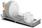 Anhow Drainer Crockery Extendable Dish Drainer with Crockery Tray Made of Stainless Steel for Plates, Cups, Kitchen Goods - Grey/28-47 cm
