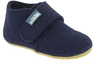 Living Kitzbühel Unisex Baby Babyklettschuh Filz unifarben (Nachtblau, EU Schuhgrößensystem, Baby, Numerisch, M, 20)