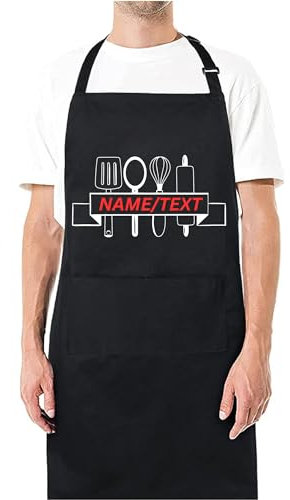 Be Buz Personalizar cualquier texto cualquier foto cualquier color impreso delantal para cocina barbacoa parrilla chef delantales para hombres mujeres crear delantal personalizado con bolsillos