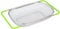 Passoire rétractable au-dessus de l'évier en acier inoxydable (38–54 cm), panier égouttoir en maille avec poignées extensibles en caoutchouc vert pour évier, égoutter, rincer les fruits, les légumes,