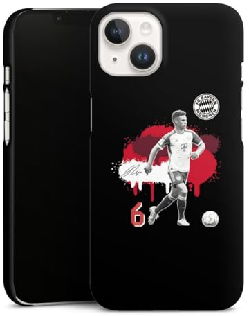 Premium Case kompatibel mit Apple iPhone 14 Smartphone Handyhülle Schutzhülle matt FC Bayern München Kimmich Trikot