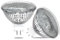 Luxvista MR16 GU5.3 Halogenstrahler 50W 12V Dimmbar GU5.3 Halogen Warmweiß 2800K, 550LM, GU5.3 Bi-Pin Base, Halogen Reflektor Glühbirne, für Halogenstrahler Einbau Schienenbeleuchtung, 2er-Pack