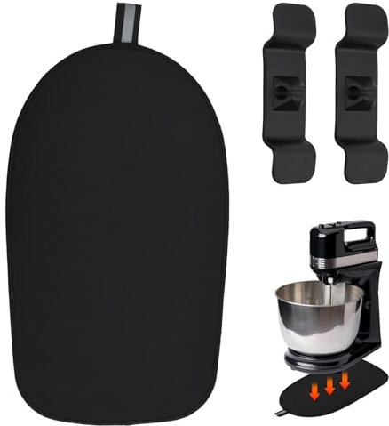 Cozlly Tapis Coulissant pour Mixeur Kitchenaid, Tapis de Glissement pour Mixeur Kitchenaid, avec 2 Organisateur de Cable, Mixer Mover Mat Compatible avec Le Mixeur Kitchenaid
