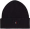 Tommy Hilfiger Essential Flag Beanie Beanie-Mütze Damen, Schwarz (Black), OS