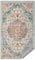 SONGMICS HOME Vintage Teppich, 92 x 153 cm, Wohnzimmerteppich, Schlafzimmerteppich, Waschbarerteppich, Rutschfester Teppich, für Küche, Flur, Esszimmer, aquamarinblau TAR031Q01