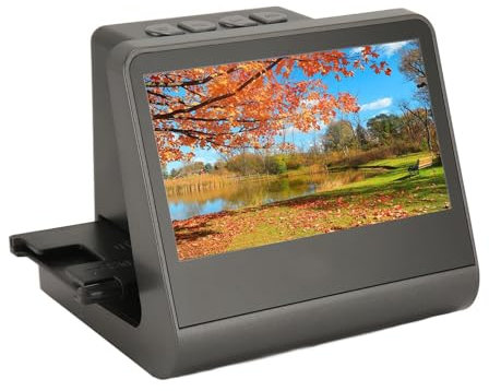 PLABNK 24MP/48MP Pixel 5-inch High-definition Screen Film Scanner, Supports 35mm/135mm/126mm/110mm/8mm Color Positive And Negative Films