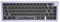 Yunseity DIY Mechanical Keyboard Kit ABS Shell Keyboard Kit Hot Swap Three Modes Type C Wired for Office (Violet)