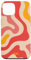Hülle für iPhone 13 Retro Liquid Swirl Groovy Abstraktes Muster Wave Red Phone