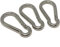 10 x Edelstahl V4A Karabiner Haken, 10x100 mm, NIRO AISI 316, rostfrei und säurebeständig