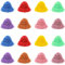 Niuhong 16 Pcs Gestrickte Mini-Mütze Miniatur Strickmütze Wollmütze Mini Hut Weinflasche Dekoration Kleine Party Hüte Ornamente Dekorative Strickhut DIY Handgemachter Bastelbedarf (Bunt)