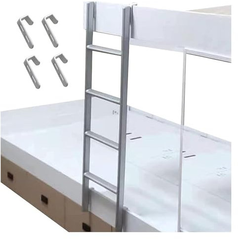 Etagenleiter, Wohnmobil-Etagenleiter, Hängende Metall-RV-Leiter for Schlafzimmer, Wohnheim, Loft, Wohnungen, Hubbetten, Leiter, 4 Haken im Lieferumfang enthalten(140cm/55)