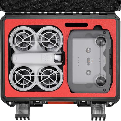 FPVtosky NEO Case Custodia rigida impermeabile per accessori DJI NEO, custodia da viaggio per DJI NEO Fly More Combo (RC/N3 Controller)