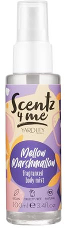 Yardley London Scentz 4 Me Gemütlicher Marshmallow Körperspray, süßer & sanfter Duft, langanhaltendes Körperspray, Körperspray, 100 ml