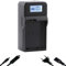 blumax Chargeur rapide pour batteries Nikon EN-EL15c EN-EL15b EN-EL15a EN-EL15 - Chargeur compatible avec - Nikon D500 D850 D7500 Z8 Z7 II Z6 III Z5 Zf