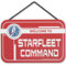 Star Trek Welcome to Starfleet Command Hängende Holz-Wanddekoration – Vintage-Star-Trek-Schild für Männerhöhle oder Filmzimmer