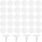 LJAPPLIED 80 Pièces Crochets de Plafond Adhésif, Crochets Adhesifs Transparent pour Accrocher des Décorations Lumineuses, Salle de Bain, Cuisine, Plafond (60) (standard1, 80)