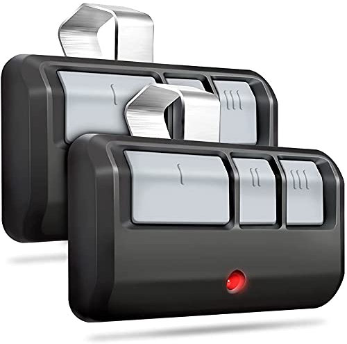 Pluuttiem Mando a distancia universal de repuesto para puerta de garaje, control remoto de 3 botones con clip para visera