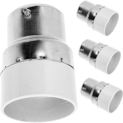 CANIGHT Versatile 4 Piece Light Bulb Adapter Set B22 to E14 Conversion for Lamp