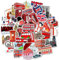 50 Pcs Charming Cartoon London Bus Stickers - Premium Quality Vinyl Waterproof Decoration for Laptop, Water Bottle, Dairy, Scrapbook, Skateboard and Beyond