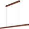 Moderna lámpara LED regulable de madera lineal colgante para comedor, cocina, isla, sala de estar, bar, 180 cm de longitud