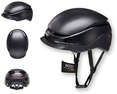 KED Mitro UE-Kollektion 25/26 Helm Für E-Bike, City & S-Pedelec | Urban Fahrradhelm Mit MIPS, BOA-Verstellsystem & 180 Grad LED-Sicherheitslicht (USB)