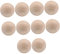 CIMAXIC 10 Stück einfache Holzperlen bastelzeug bastelmaterial bastel material dekoringe Loch halbkugelig Buchsbaum runden Lotus Basteln Bastelperlen selber machen runde Holzkugel Hölzern