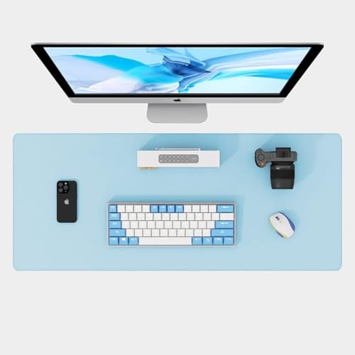 DAWNTREES 60x35 cm Leather Desk Pad,PU Leather Mouse mats for Office and Home Work,Desk Protector Non-Slip, Waterproof,Easy Clean