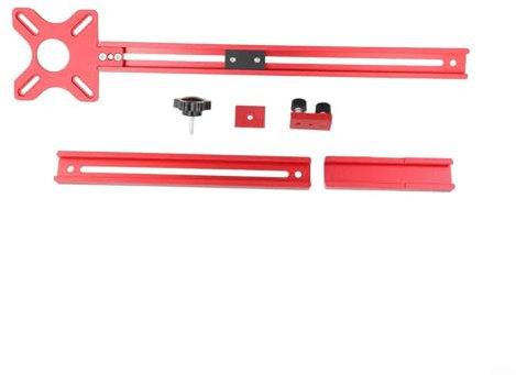 Aluminium-Legierung Kreis Schneiden und Fräsen Nut Halterung für Holzbearbeitungsschrank (B)