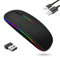 GADIRIA Ratón Inalámbrico Bluetooth Recargable 2,4 GHz Dual - Mouse Gaming Silencioso para PC y Portátil - Ratón Inalámbrico para Ordenador Gamer - Compatible con Windows/Mac (Negro)