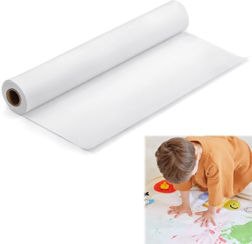 Zeichenpapierrolle 30cm x 15m | Malpapierrolle aus recyceltem Papier, Staffelei & Schule | Ideal zum Malen, Basteln & für Kreativprojekte