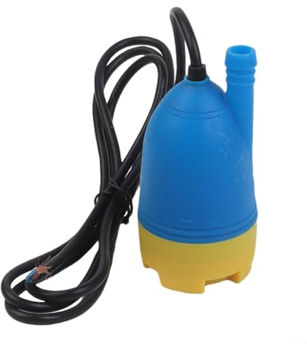 Pompe à eau externe portable 12 V pour fonctionnement submersible dans les réservoirs, seaux et piscines conçue pour les camping-cars, bateaux, aquariums et nettoyage mobile