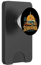 Vintage Serrekunda The Gambia Travel Souvenir Landmark Gift PopSockets PopWallet for MagSafe