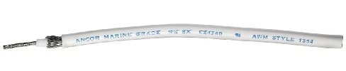 Ancor COAXIAL CABLE RG213 WHITE 100FT