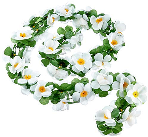 Basil Blumengirlande Flower Garland, weiß, One Size, 50182
