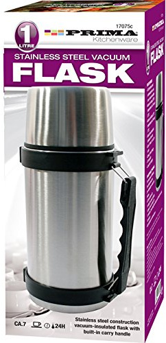 PRIMA 1 Litre Stainless Steel Flask with Carry Handle