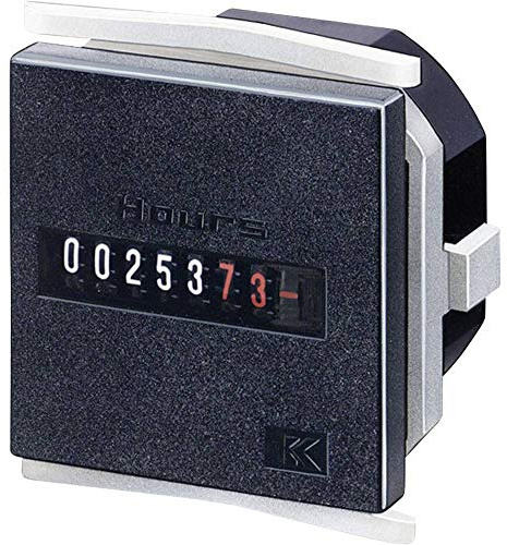 Betriebsstundenzähler H57, 48x48mm, 200-240 V AC 50Hz, Schraubklemmenanschluss, Kübler