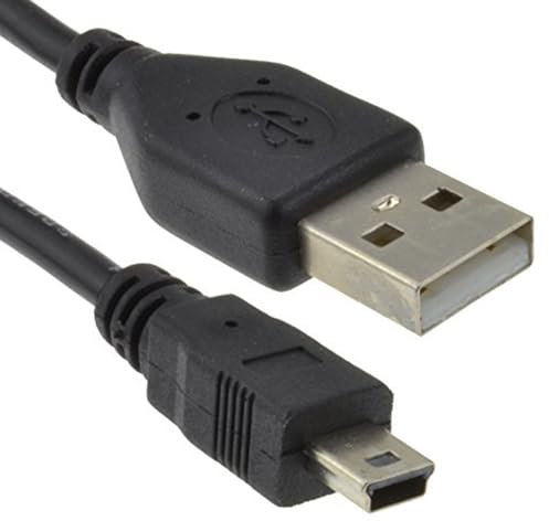 USB 2,0 24AWG Hi-Speed A vers Mini-B 5 Broches câble Alimentation & Données Cordon 1,8 m [1.8 mètre/1,8m]