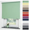 Liedeco® Rollo, Fenster Rollo, Kettenzug-Rollo / 92 x 180 cm (Breite x Höhe), blattgrün/Verdunkelnd, Abdunkelnd, Blickdicht/viele Größen, Farben/Variable Montage möglich