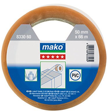 Mako 833060 Profi-Packband (5 Stern) 50 mm x 66 m transparent