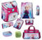 Familando Mädchen Schulranzen 1. Klasse · Scooli Campus Fit Schultasche (9-teiliges Set mit Sporttasche, Disney Eiskönigin Frozen Rosa)