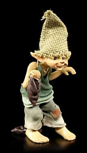 Süße Pixie Kobold Figur barfuß - Pssssst! | Gnom Zwerg lustig