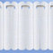 Mirabel Rhodes Plain Lace Net Voile Vertical Pleated Window Blind Panel Curtain White (72 wide x 24 drop (183x61cm))