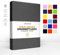 Jacobson Gold Edition Jersey Spannbettlaken Spannbetttuch Baumwolle mit ELASTAN ca. 200 g/m² (120x200 cm - 130x200 cm, Anthrazit)