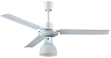 Effe Ventilatore da soffitto 3 Pale, Diametro 120cm, con portalampada, 5 velocità