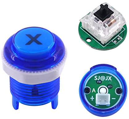 SJ@JX Arcade Button LED DIY Kit Controller Mechanical Keyboard Microswitch Push Buttons