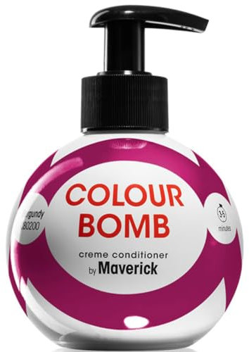 Colour Bomb Haarfarb-Conditioner 250 ml – Lebendiger Glanz und Schimmer, weichmachende und pflegende Farbauffrischungsbehandlung, kein Mischen, vegan, ammoniak- und peroxidfrei (Burgundy)